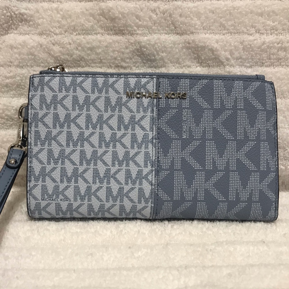 NWT Michael Kors NEW BUNDLE Large Leather Top-Zip Satchel & Matching Billfold - Picture 13 of 15
